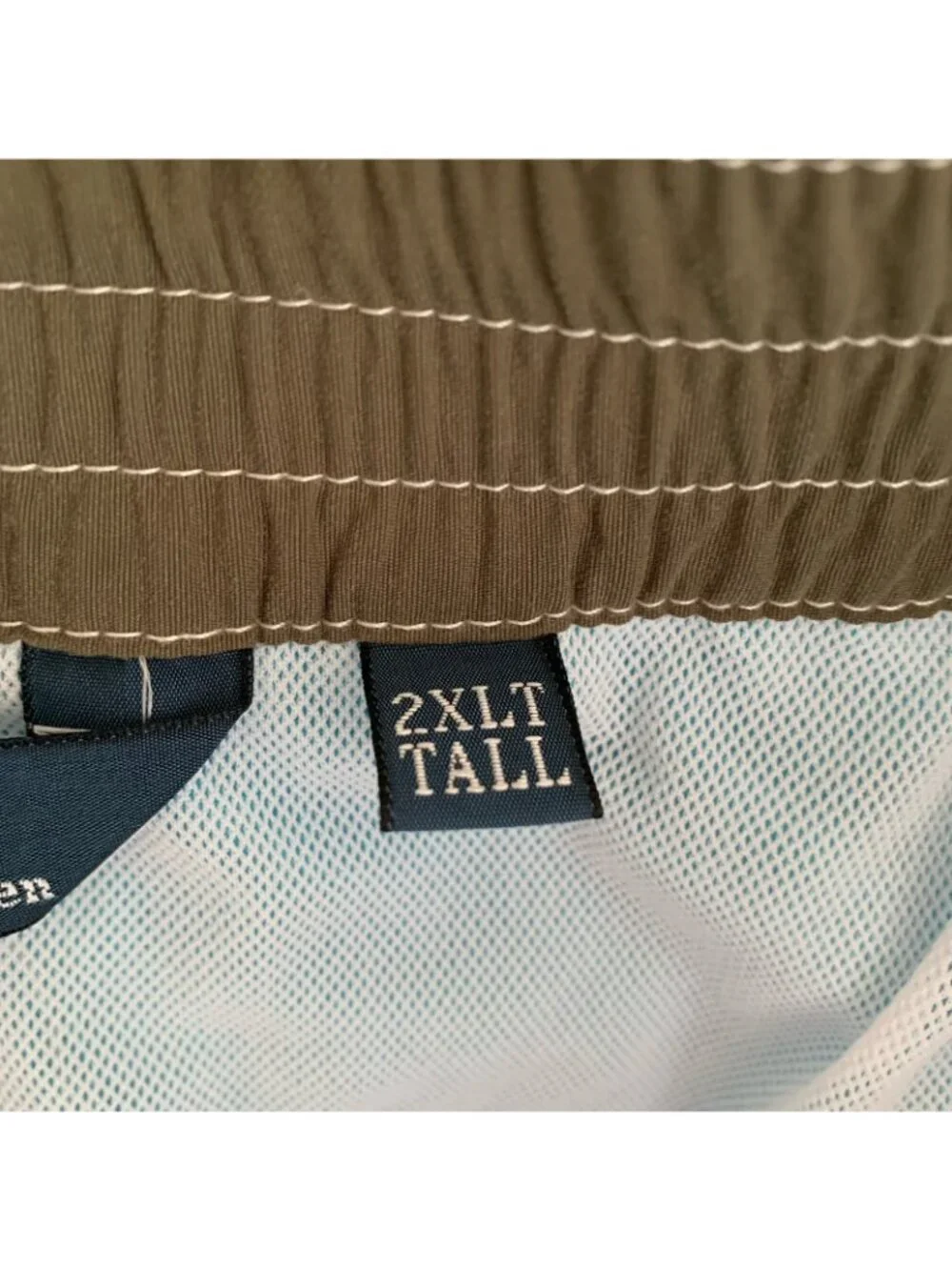 Polo Ralph Lauren Mesh Lined Cargo Swim Board Shorts Men’s 2XLT Aqua Blue - Picture 7 of 11